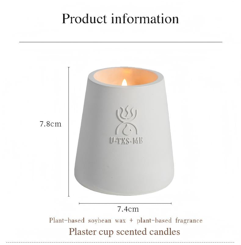 Plaster Cup Minimalist style Scented candles