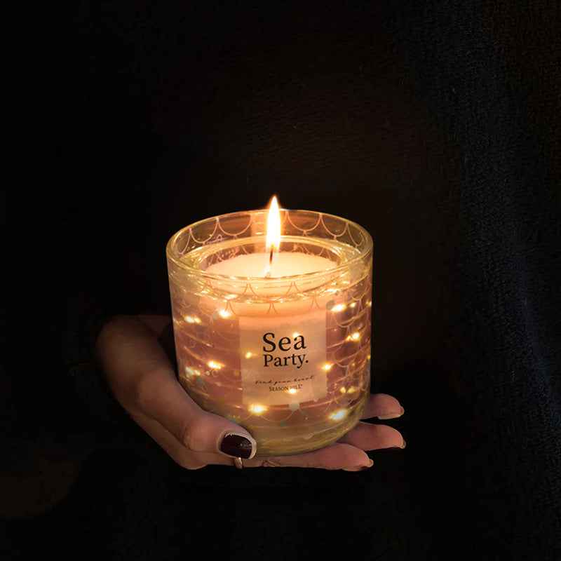 Oceanic Aromatherapy Candle  Scented Candles I Camping glowing ambient candles