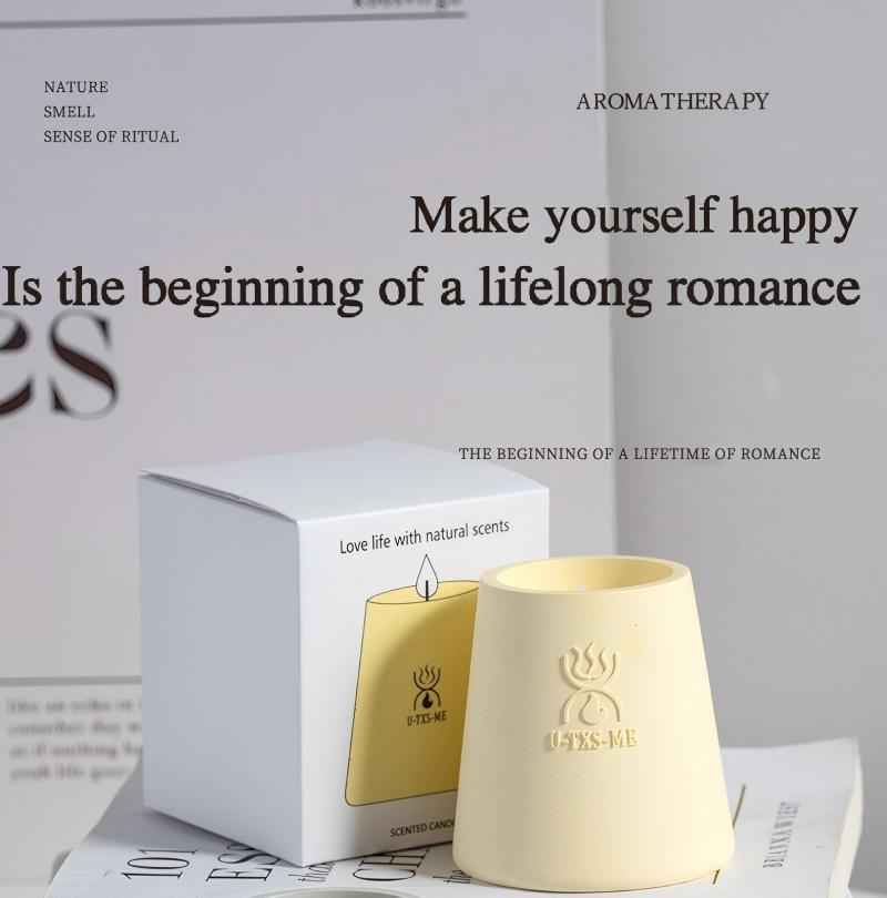 Plaster Cup Minimalist style Scented candles
