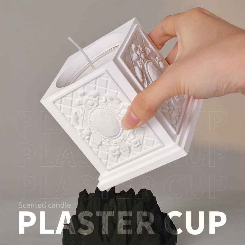 Lemon Soda Scented Plaster Candles - Vintage Style Aromatic Home Decor Candles