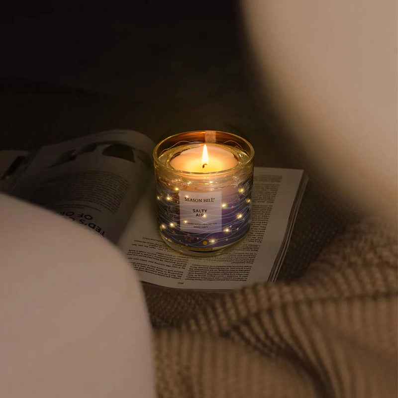 Oceanic Aromatherapy Candle  Scented Candles I Camping glowing ambient candles