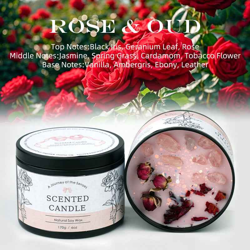 Creative Crystal Scented Candle for Home | Big Can with Long-Lasting