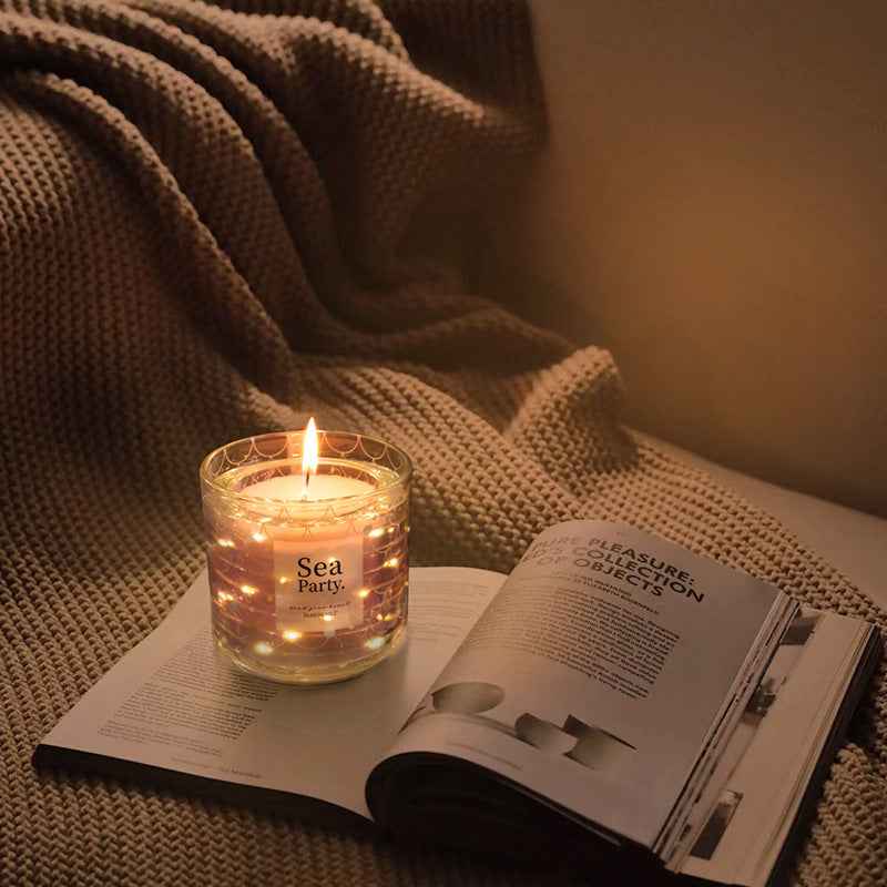 Oceanic Aromatherapy Candle  Scented Candles I Camping glowing ambient candles