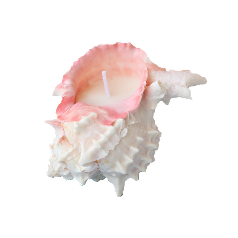 Conch Peach Scented Candle-Ornamental Ocean Style