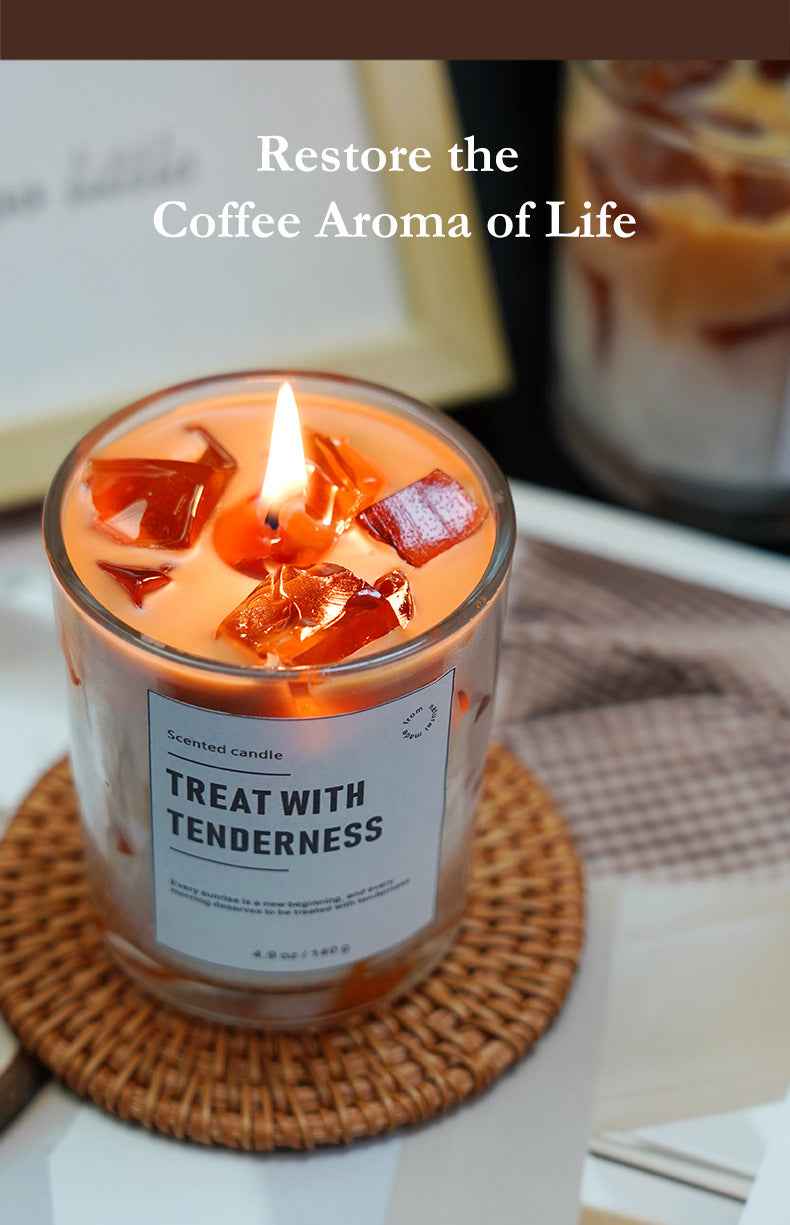 Aromatherapy Candle - Creative Ice Cube Coffee Scented Candle