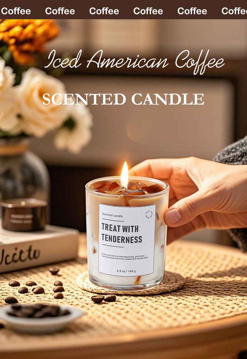 Aromatherapy Candle - Creative Ice Cube Coffee Scented Candle