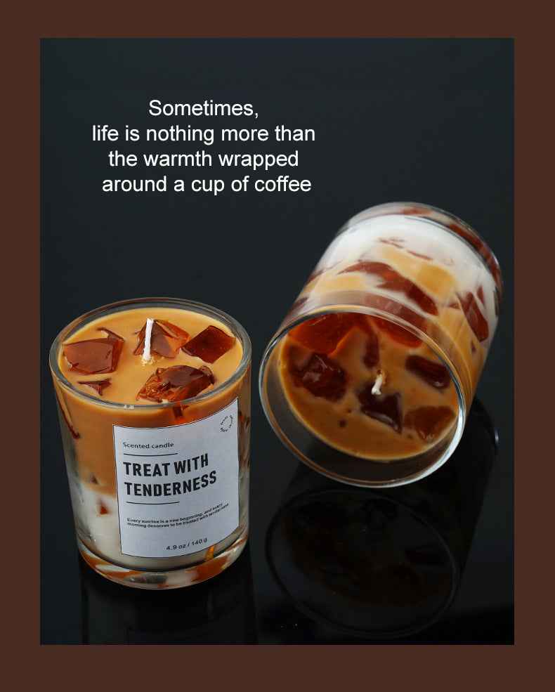 Aromatherapy Candle - Creative Ice Cube Coffee Scented Candle