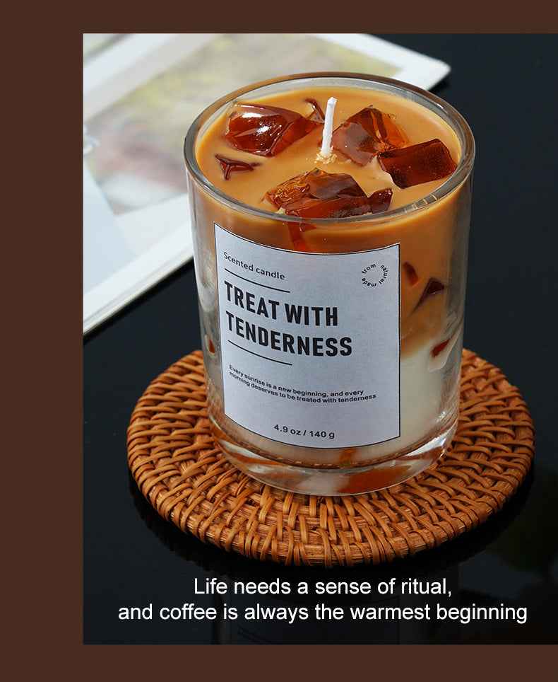 Aromatherapy Candle - Creative Ice Cube Coffee Scented Candle