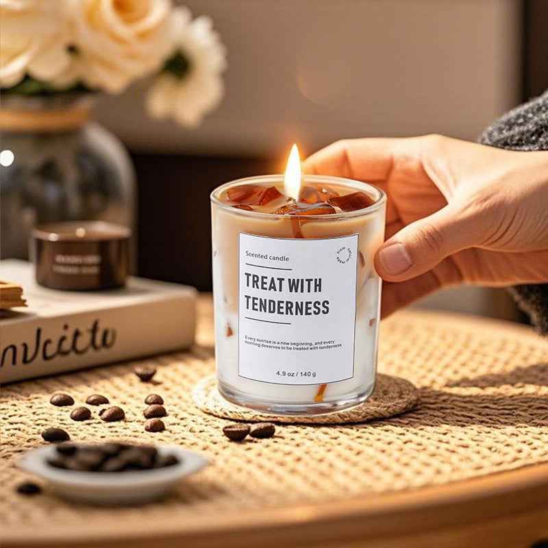 Aromatherapy Candle - Creative Ice Cube Coffee Scented Candle