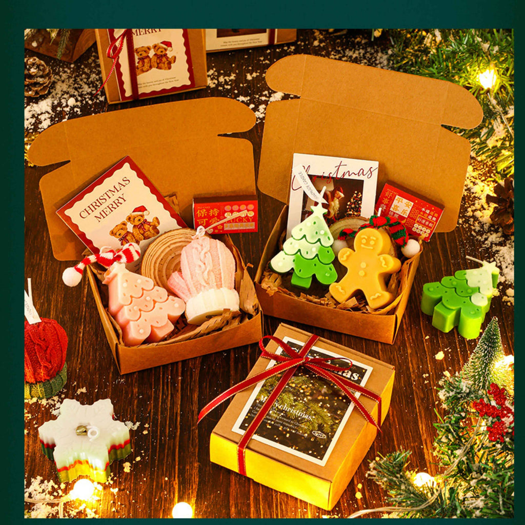 Christmas Scented Candle Gift Box Creative Christmas Tree Shaped Souvenir