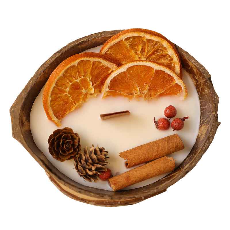 Natural Coconut Shell Aromatherapy Candle | Hand-Poured Plant Wax