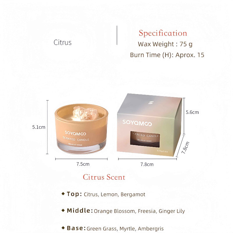 Jane Eyre Crystal Rock Scented Candle|Fruity Soy Wax Scented Candles