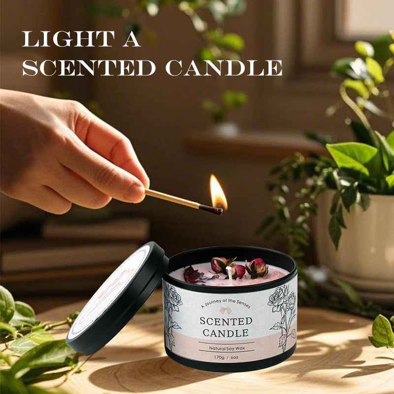 Creative Crystal Scented Candle for Home | Big Can with Long-Lasting