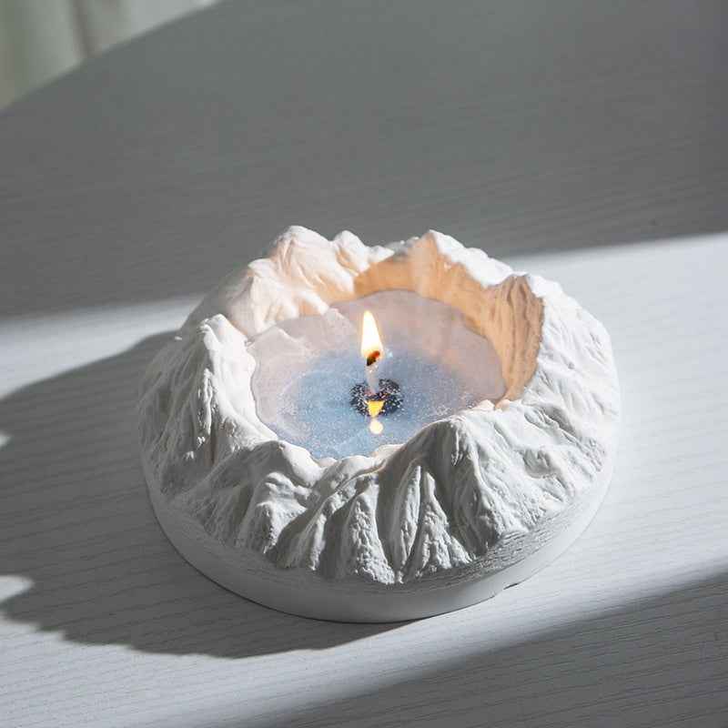 Coconut Wax Plaster Scented Candle, Iceberg Long-Lasting Freesia Scented Candle