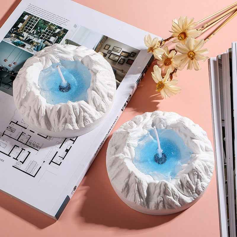 Coconut Wax Plaster Scented Candle, Iceberg Long-Lasting Freesia Scented Candle