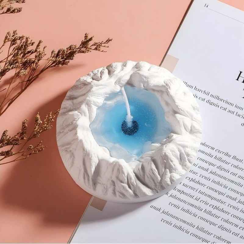 Coconut Wax Plaster Scented Candle, Iceberg Long-Lasting Freesia Scented Candle