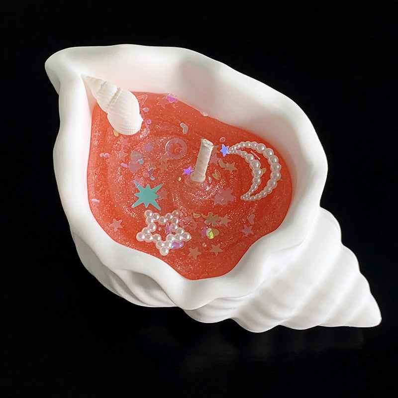 Jelly Wax Ocean Scented Candles - with Starfish Shells