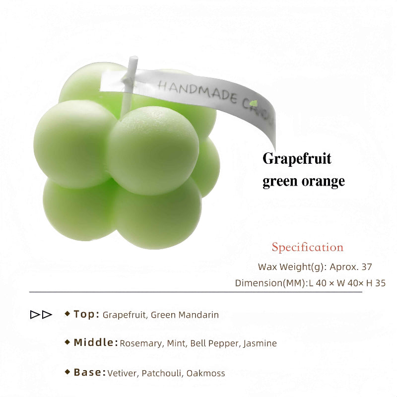 Cube Mini Scented Candle Desk Decor Modern Home Fragrance Unique Gift