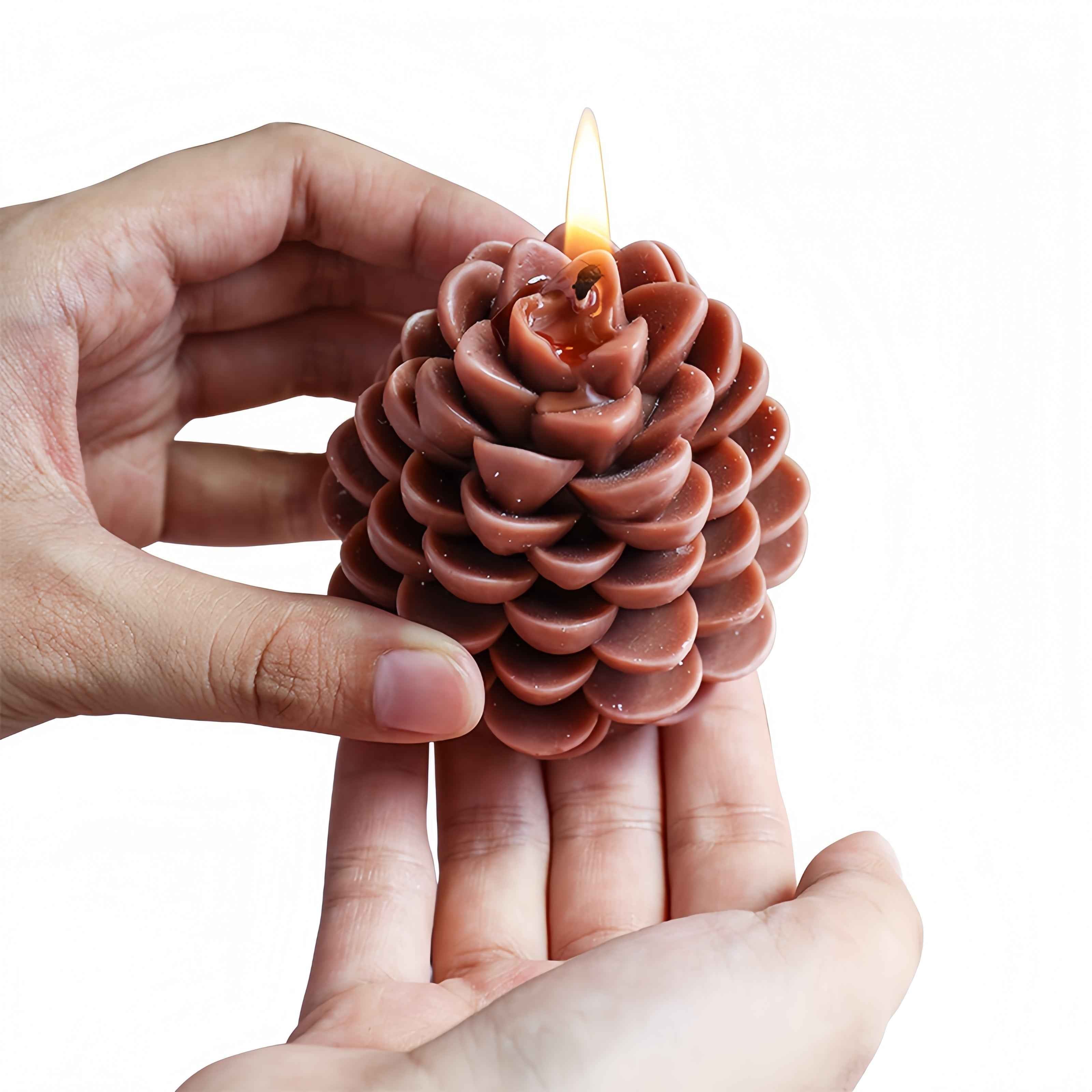 Handmade Pinecone Soy Scented Candle -Christmas Decor Holiday Gift Home Scent Aesthetic