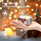 4 pcs Set Christmas Scented Candle Gift