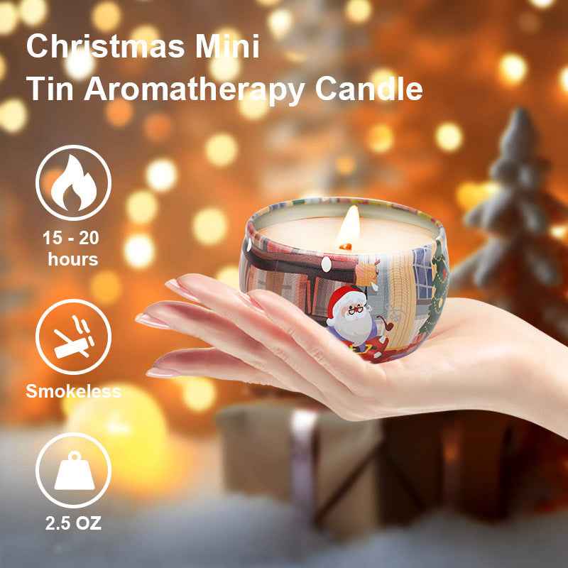 4 pcs Set Christmas Scented Candle Gift