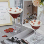 Elegant Stemmed Glass Coffee Scented Candle