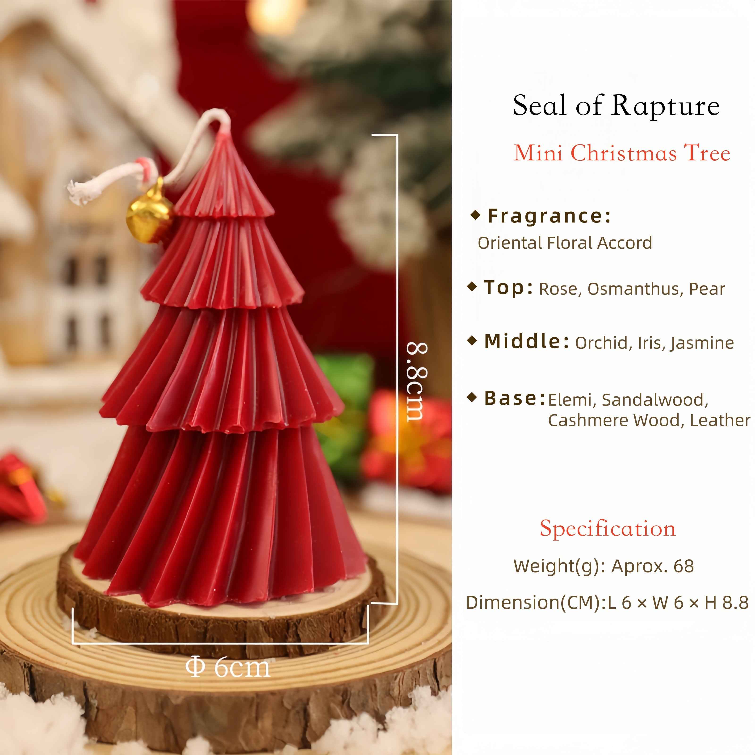 Enchanted Spiral Christmas Tree Scented Candle Holiday Home Fragrance Decor