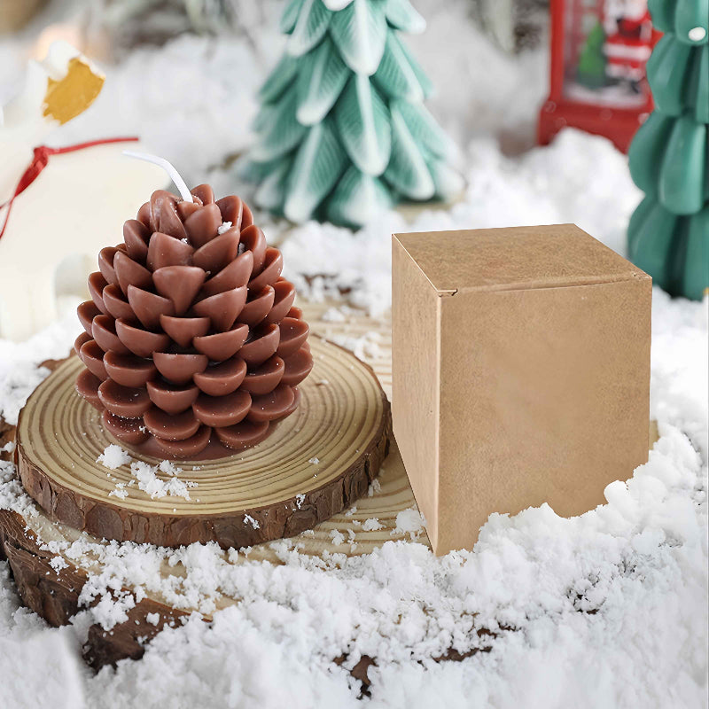 Handmade Pinecone Soy Scented Candle -Christmas Decor Holiday Gift Home Scent Aesthetic