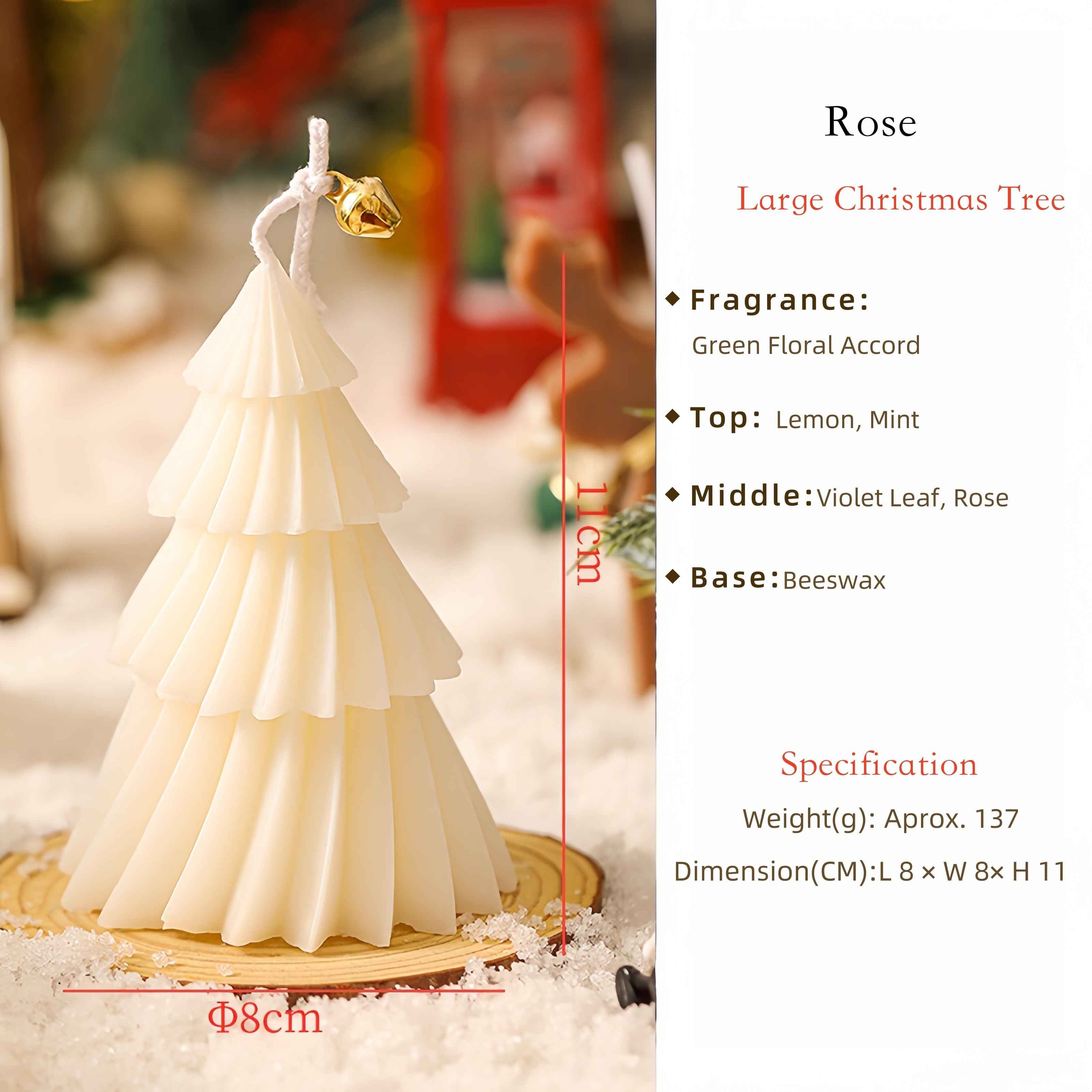 Enchanted Spiral Christmas Tree Scented Candle Holiday Home Fragrance Decor