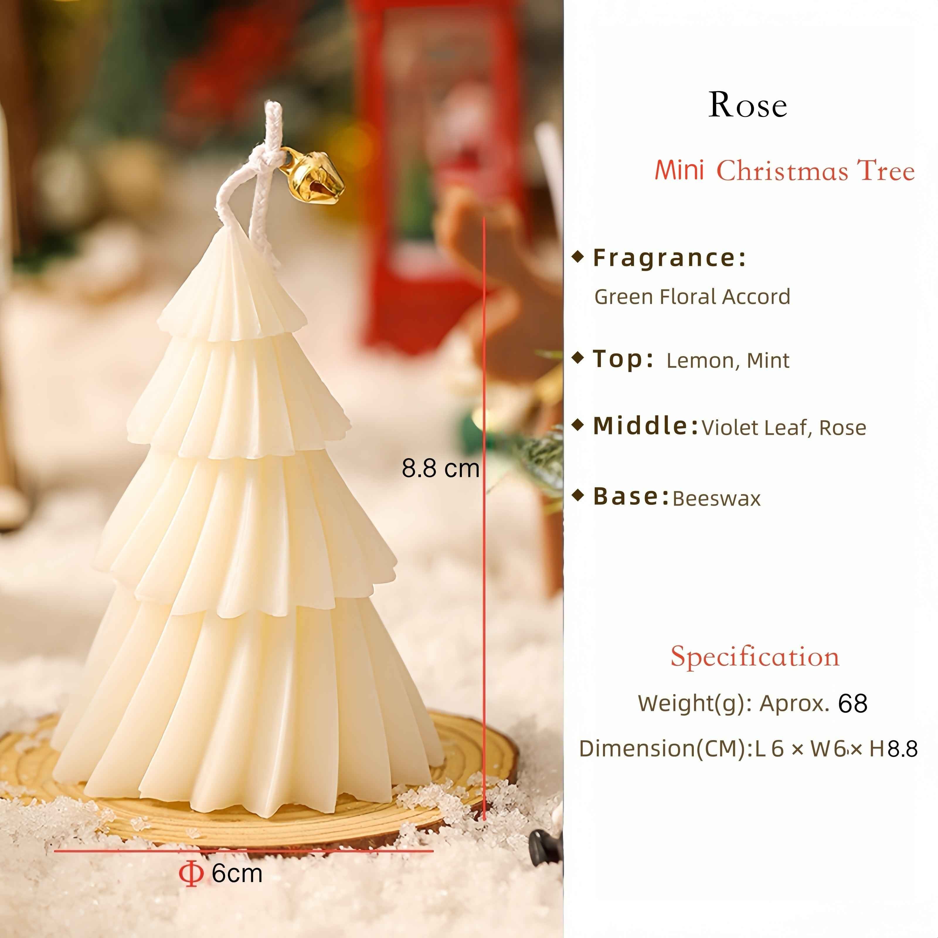 Enchanted Spiral Christmas Tree Scented Candle Holiday Home Fragrance Decor