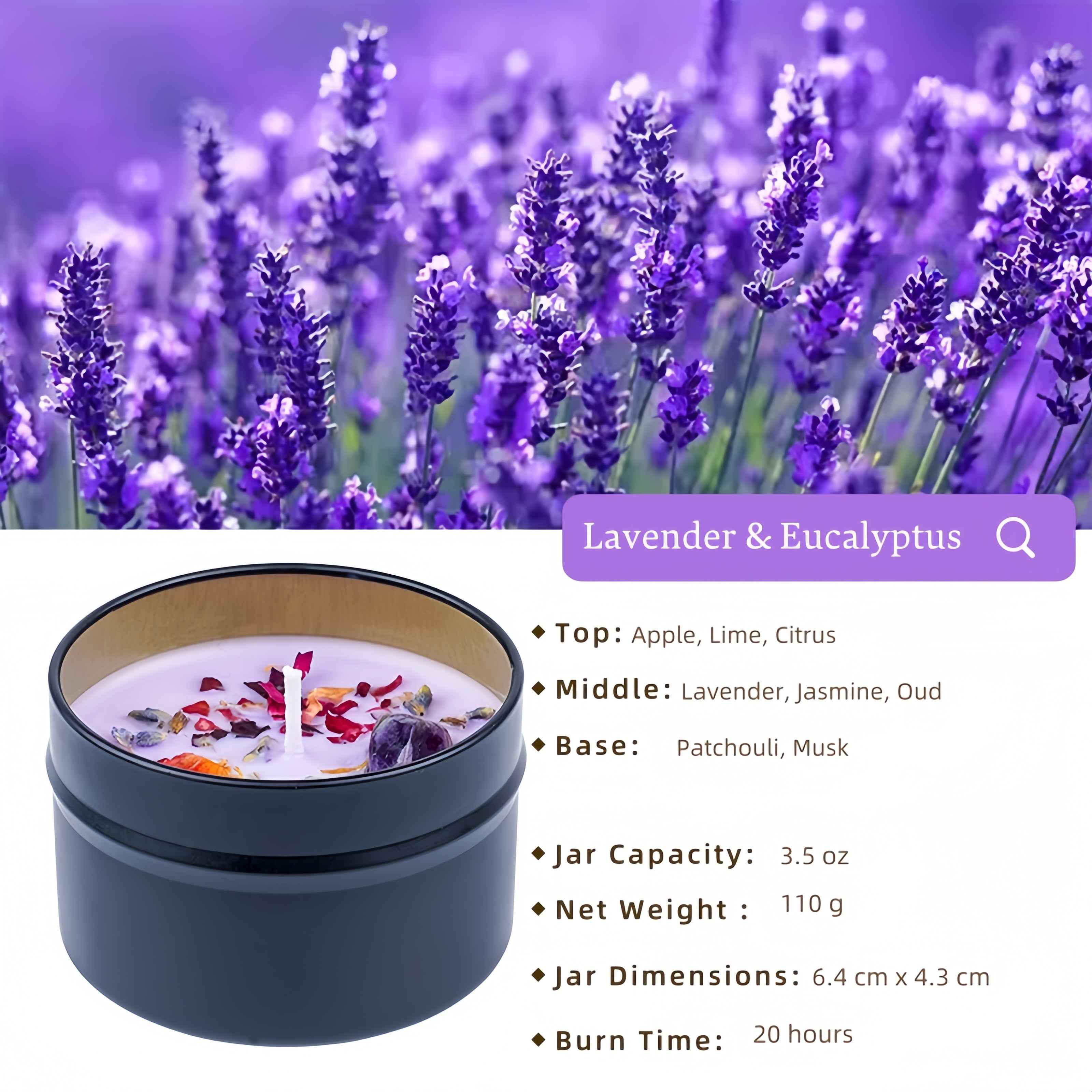Exotic Aromatherapy Candle - Sensual Hand-Poured in a Premium Soy Blend Tin for Relaxation