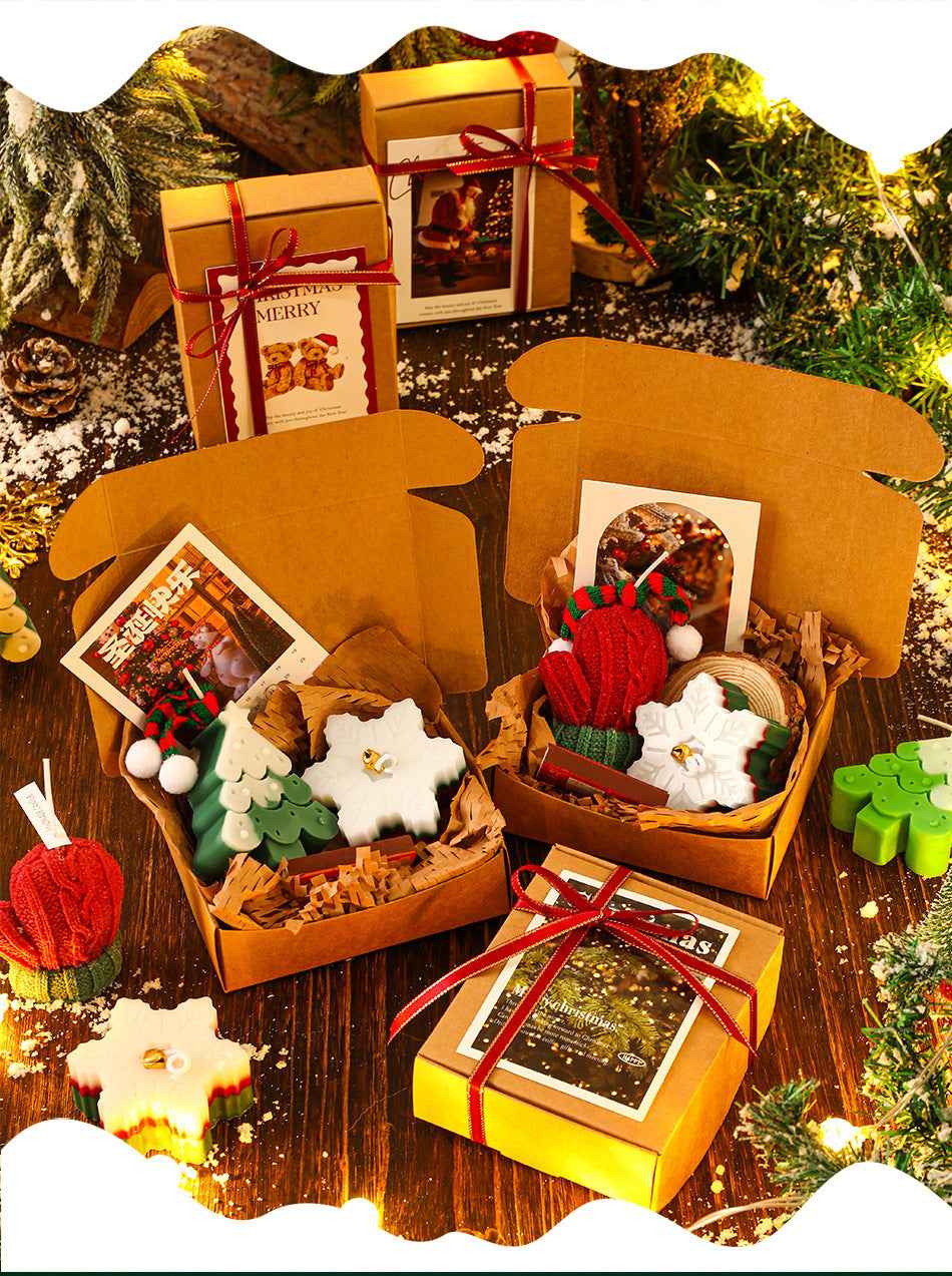Christmas Scented Candle Gift Box Creative Christmas Tree Shaped Souvenir