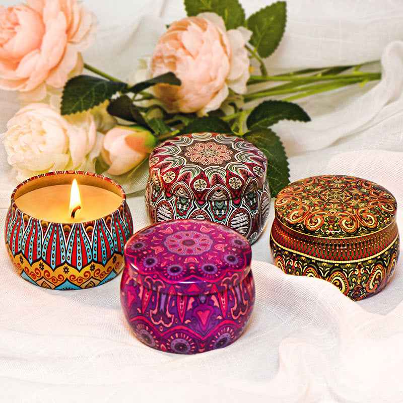 Ambiance Scented Candle Set Soy Wax Blossom Bouquet Romantic Gift
