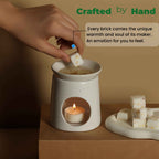 Scented Candle Burner Aromatherapy Warmer  | Ambiance Night Light for Home Decor