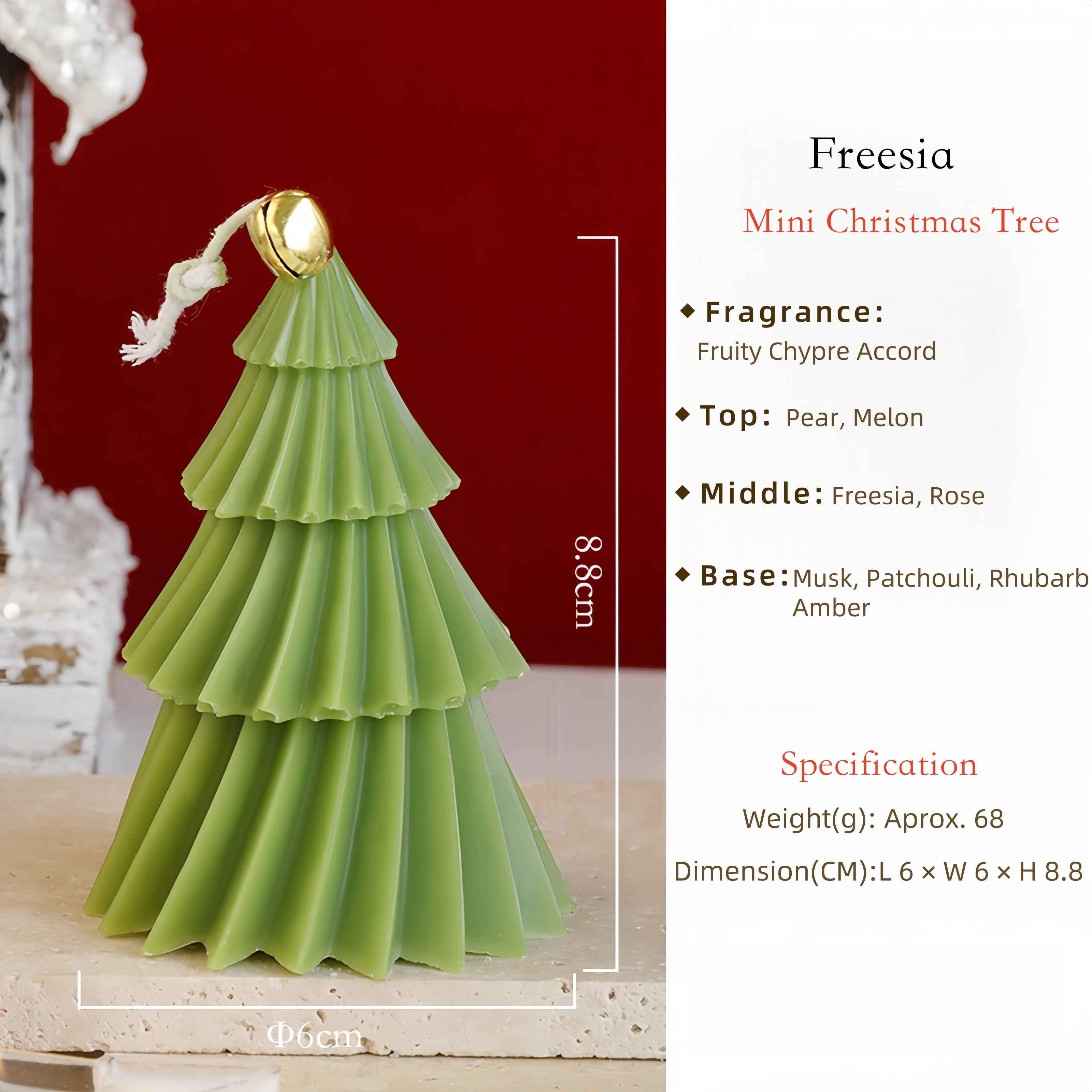 Enchanted Spiral Christmas Tree Scented Candle Holiday Home Fragrance Decor