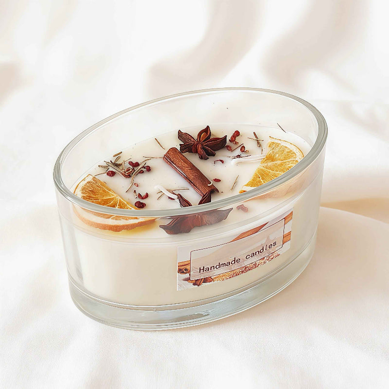 Large Round Square Scented Candle| Fresh Home Fragrance for Scene Setting Cafe Decor