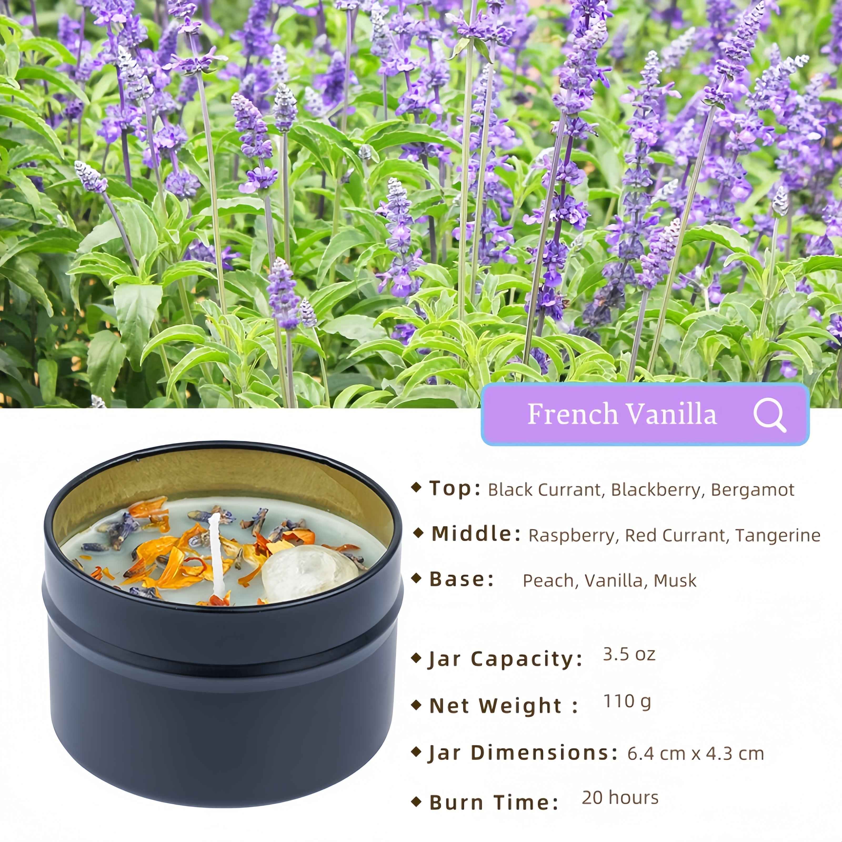 Exotic Aromatherapy Candle - Sensual Hand-Poured in a Premium Soy Blend Tin for Relaxation