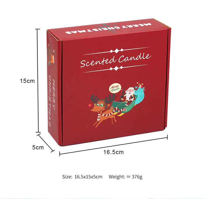 4 pcs Set Christmas Scented Candle Gift
