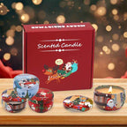 4 pcs Set Christmas Scented Candle Gift