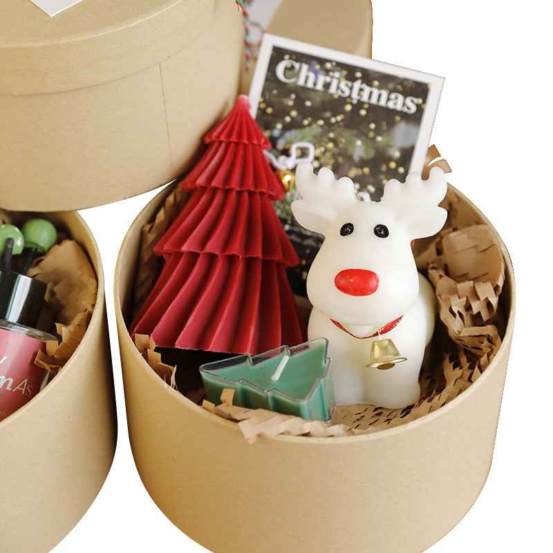 Christmas Fir Scented Candle Gift Box - for Cozy Holiday Home Decor