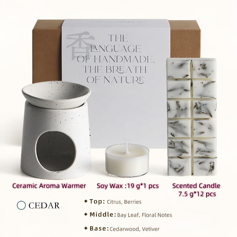 Scented Candle Burner Aromatherapy Warmer  | Ambiance Night Light for Home Decor