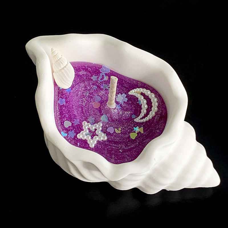 Jelly Wax Ocean Scented Candles - with Starfish Shells