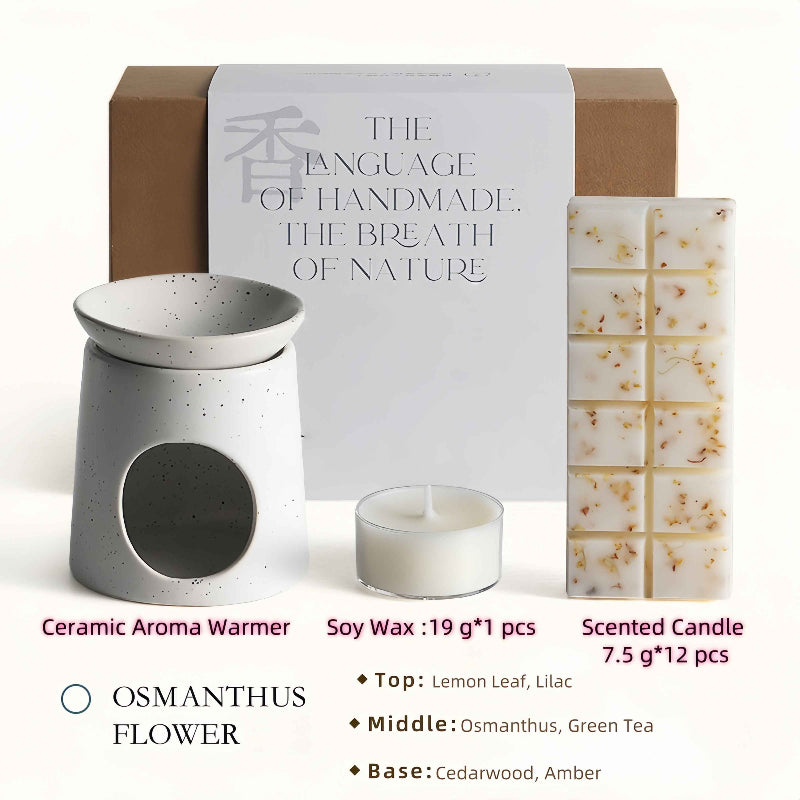 Scented Candle Burner Aromatherapy Warmer  | Ambiance Night Light for Home Decor