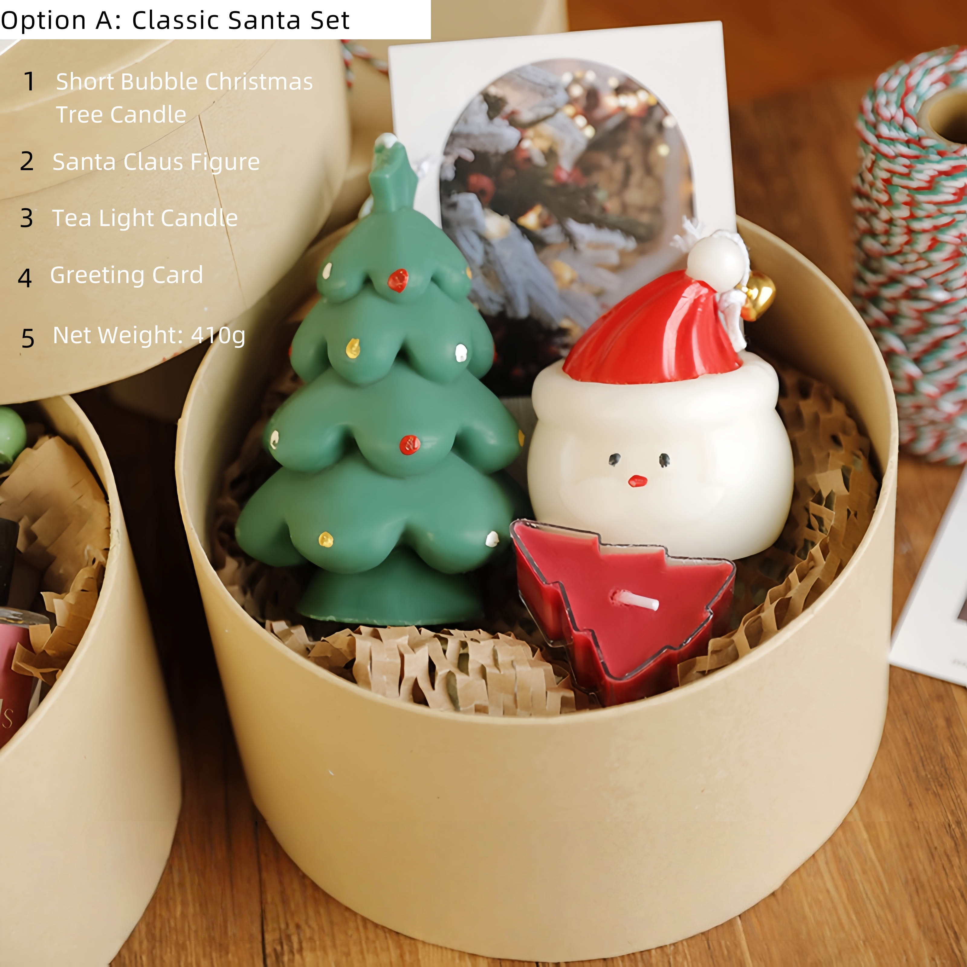 Christmas Fir Scented Candle Gift Box - for Cozy Holiday Home Decor