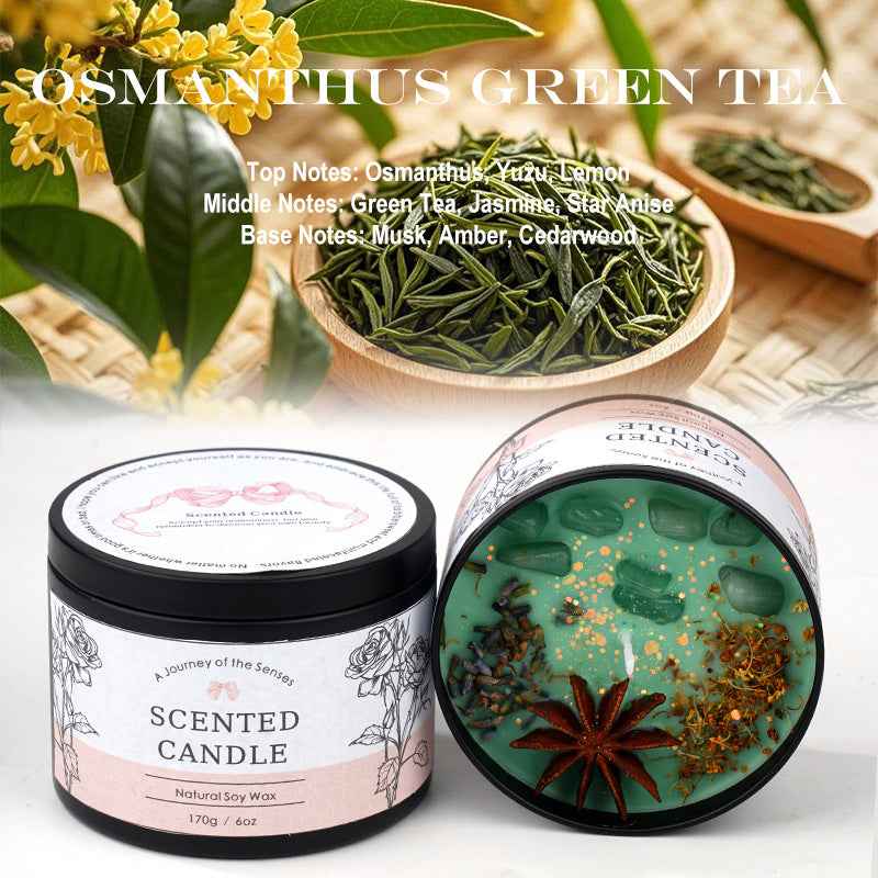 Creative Crystal Scented Candle for Home | Big Can with Long-Lasting