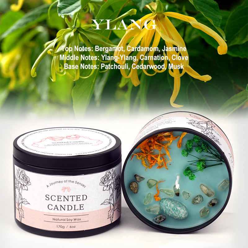 Creative Crystal Scented Candle for Home | Big Can with Long-Lasting