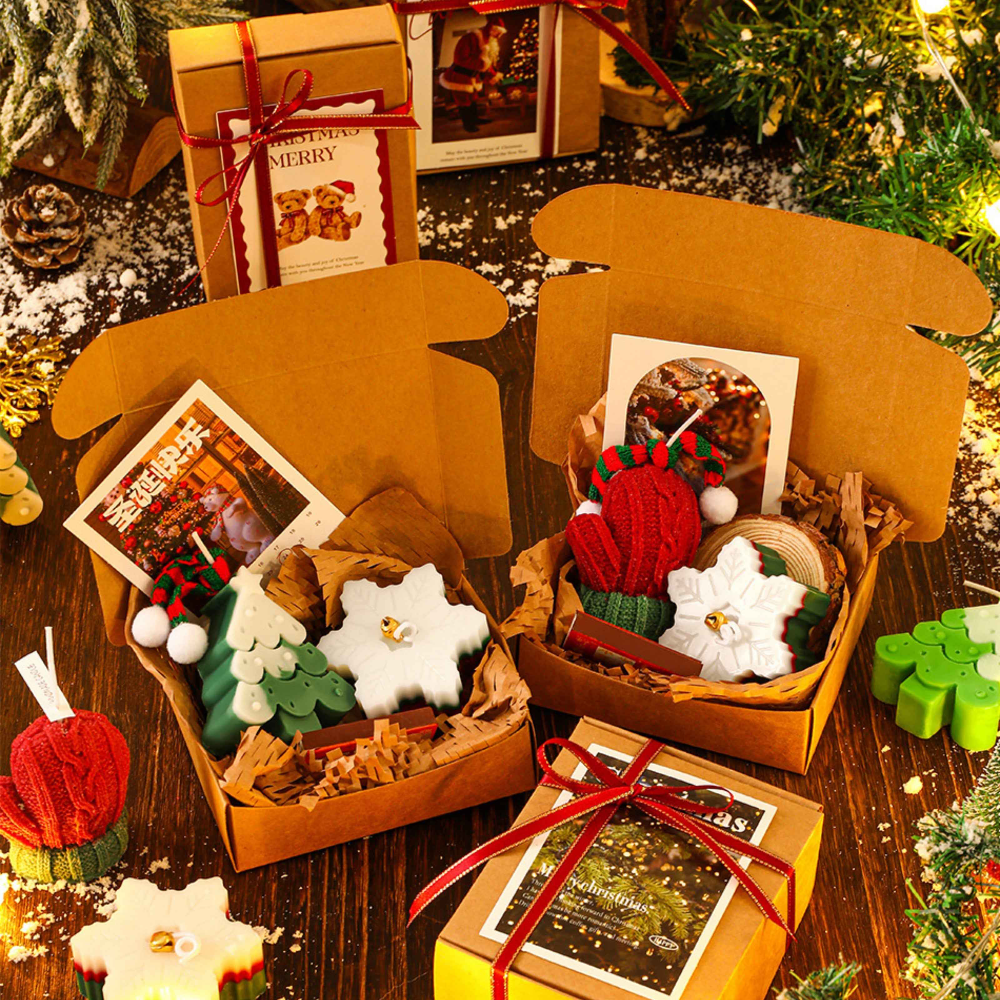 Christmas Scented Candle Gift Box Creative Christmas Tree Shaped Souvenir