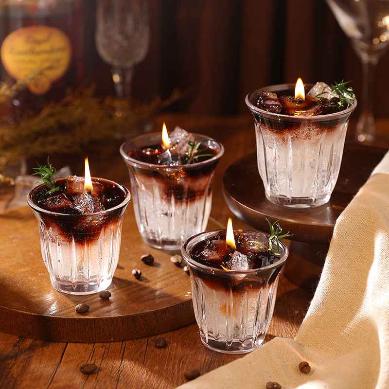 Americano Latte Scented Candle | Handcrafted Jelly Wax Coffee Mug Design