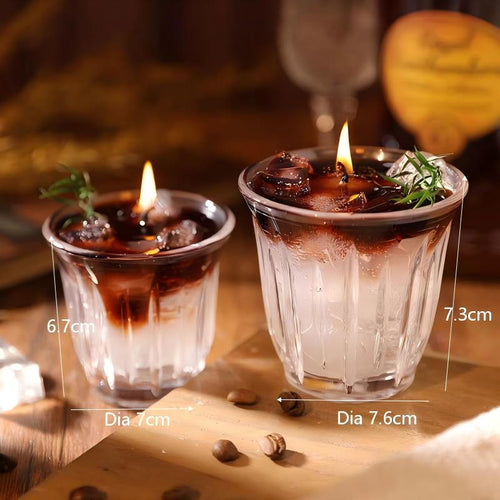 Americano Latte Scented Candle | Handcrafted Jelly Wax Coffee Mug Design