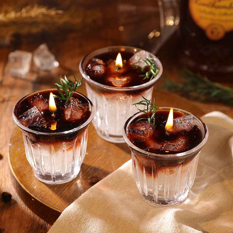 Americano Latte Scented Candle | Handcrafted Jelly Wax Coffee Mug Design